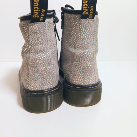 Dr. Martens 1460 8 Eye Iridescent Spot Metallic Suede Boots Girls Size 1 - Picture 6 of 10
